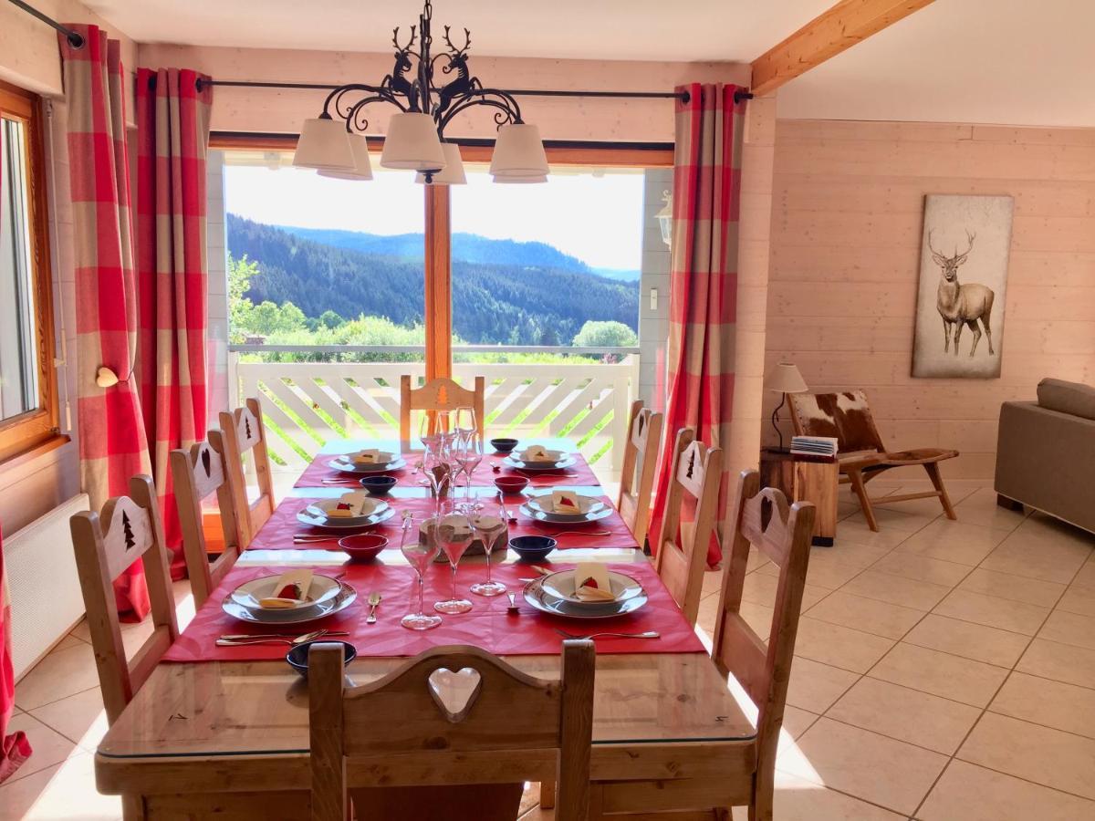Chalet Le Flocon Bleu - Mauselaine Avec Vue Sur Le Lac De جوراردُميه المظهر الخارجي الصورة