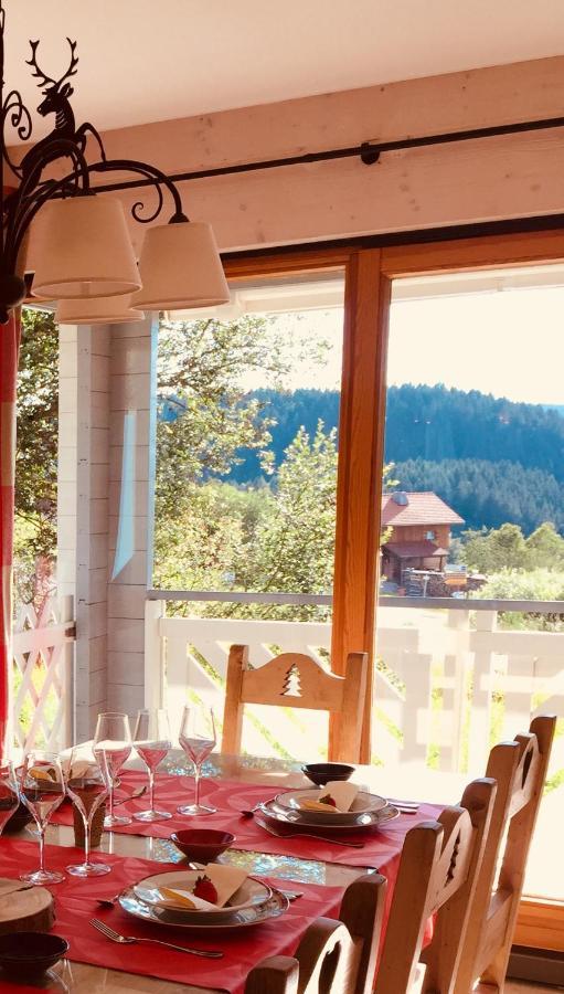 Chalet Le Flocon Bleu - Mauselaine Avec Vue Sur Le Lac De جوراردُميه المظهر الخارجي الصورة