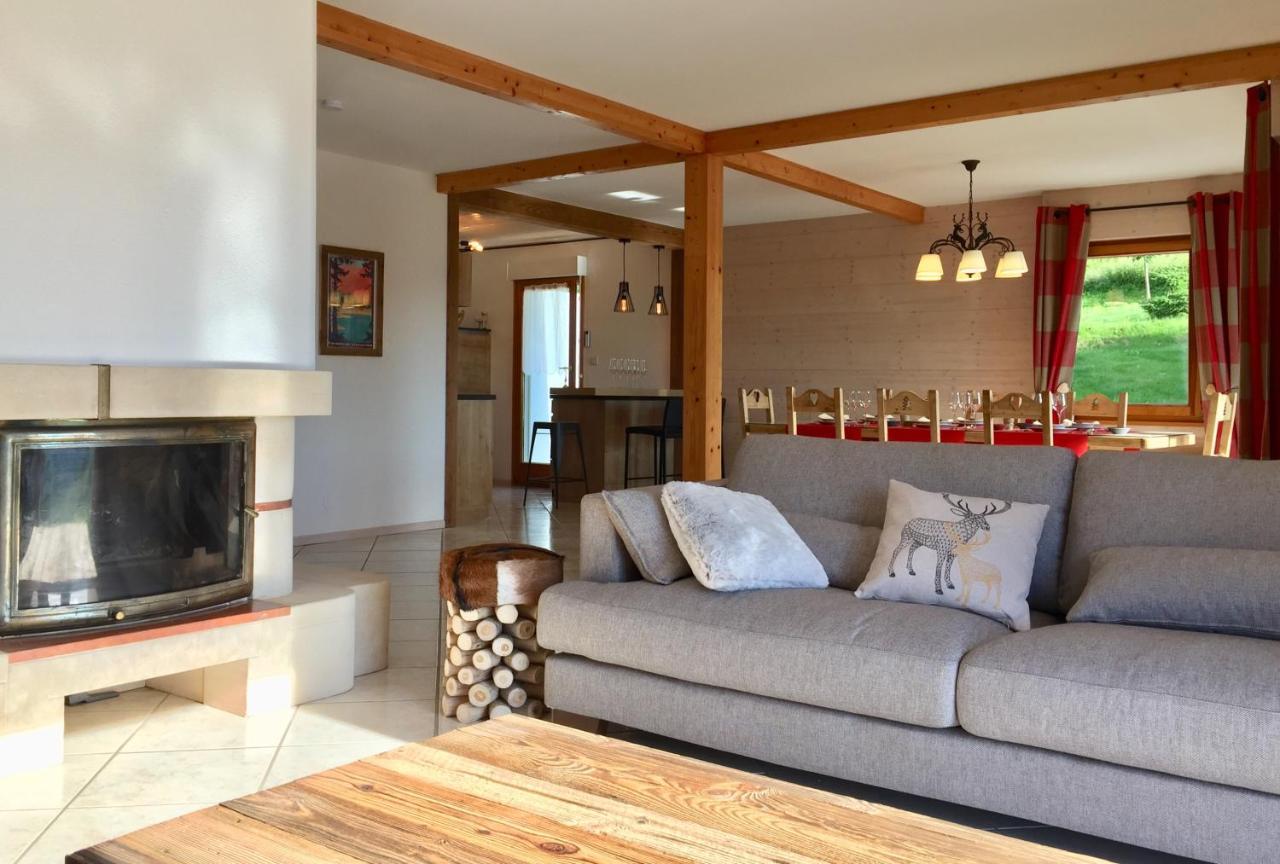 Chalet Le Flocon Bleu - Mauselaine Avec Vue Sur Le Lac De جوراردُميه المظهر الخارجي الصورة