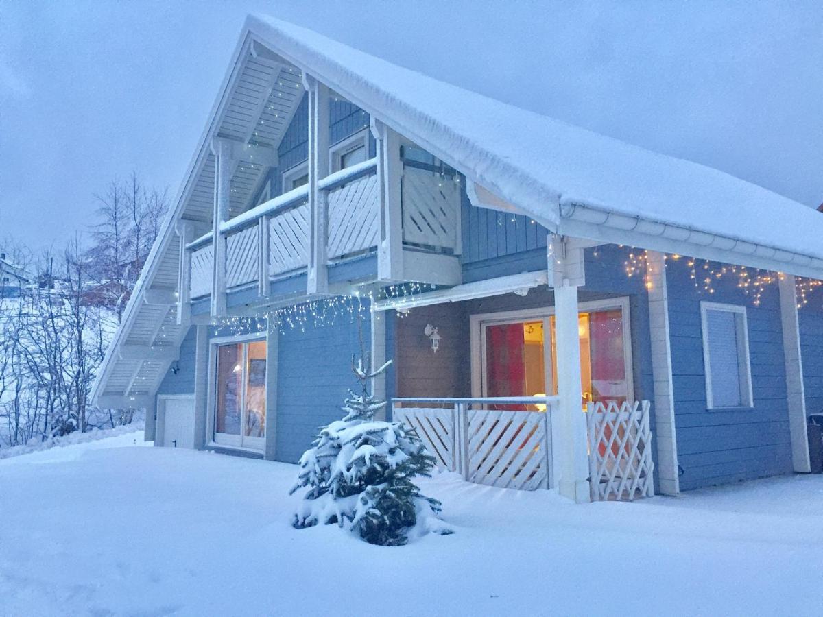 Chalet Le Flocon Bleu - Mauselaine Avec Vue Sur Le Lac De جوراردُميه المظهر الخارجي الصورة