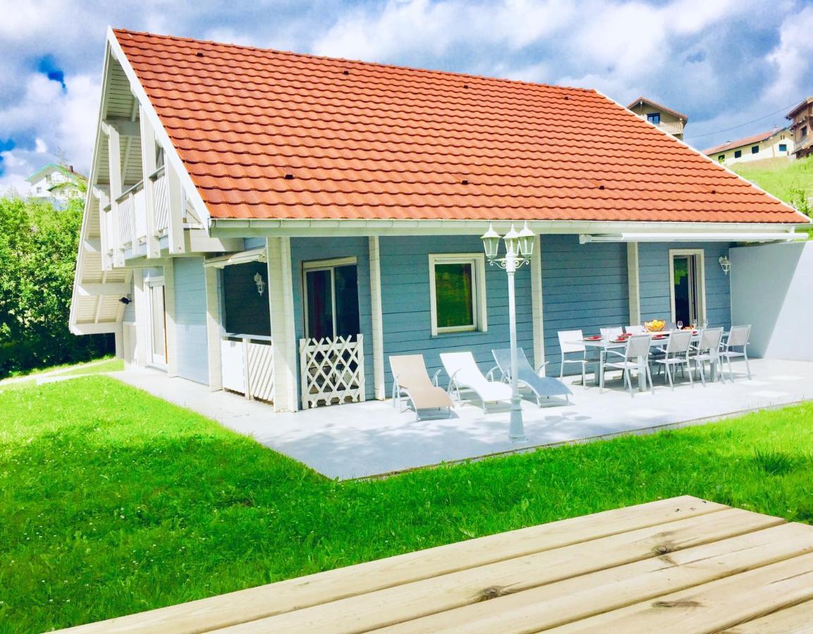 Chalet Le Flocon Bleu - Mauselaine Avec Vue Sur Le Lac De جوراردُميه المظهر الخارجي الصورة